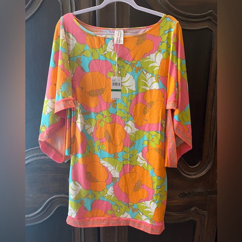 NWT Trina Turk Playa De Flor Tunic Cover Up